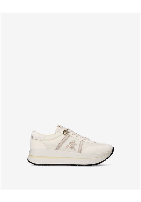 Premiata Bethcoin 8145 Sneaker in Off-White Leather and Suede Women's PREMIATA |  | BETHCOIN VAR8145